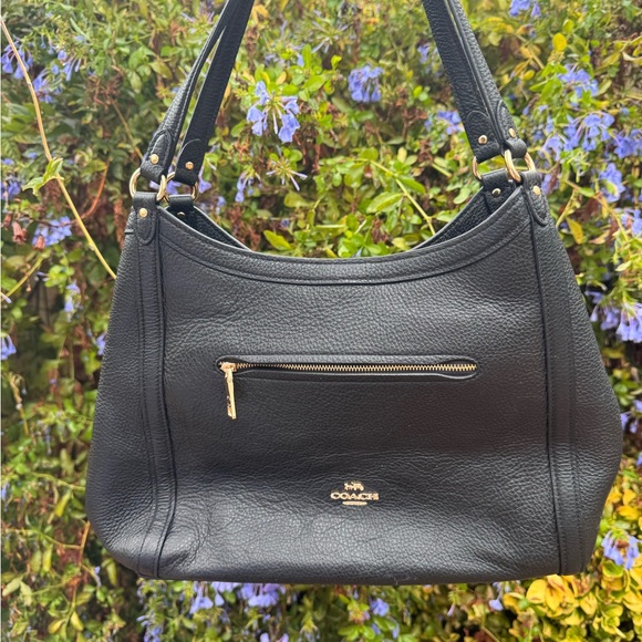 Coach Kristy Black Leather Shoulder Bag